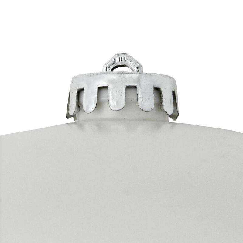 Matte White Shatterproof Christmas Ball Ornament