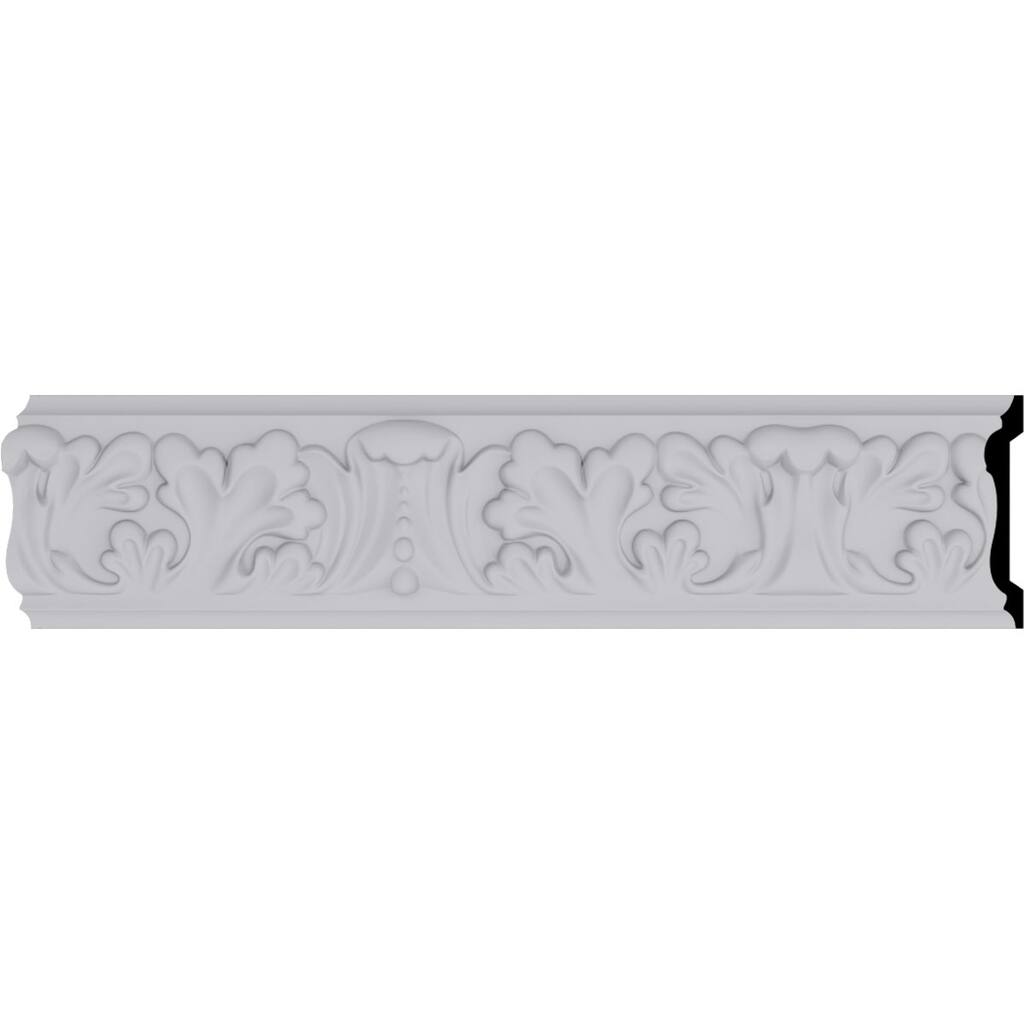 3 1/2"H x 3/4"P x 94 1/2"L Benson Acanthus Leaf Chair Rail