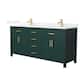 Option Green / White Quartz Top / Brushed Gold Hardware