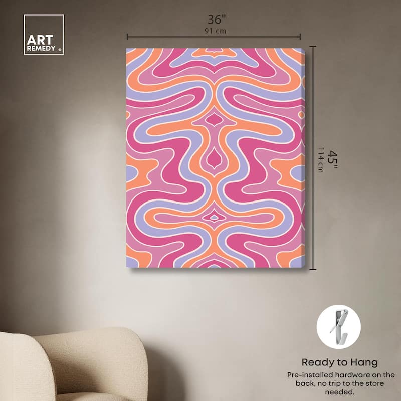 Bubble Gum Retro II Canvas by Art Remedy, Gallery Wrapped