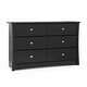 preview thumbnail 54 of 60, Storkcraft Crescent 6 Drawer Chest - Durable, Stylish, and Elegant Storage Solution with 6 Spacious Drawers Black