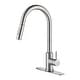 preview thumbnail 2 of 6, Touch Kitchen Faucet with Pull Down Sprayer Stainless Steel - spout Height:16.49 inches