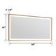 Wall Mounted Back Light Bathroom Framed LED Mirror Anti- Fog With Dimmable Light Touch Sensor And Memory Function