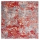 preview thumbnail 89 of 113, SAFAVIEH Aston Fedra Modern Abstract Rug 6'7" Square - Red/Grey - Square