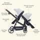 preview thumbnail 25 of 24, Double Stroller Track Tandem Stroller for Infant and Toddler