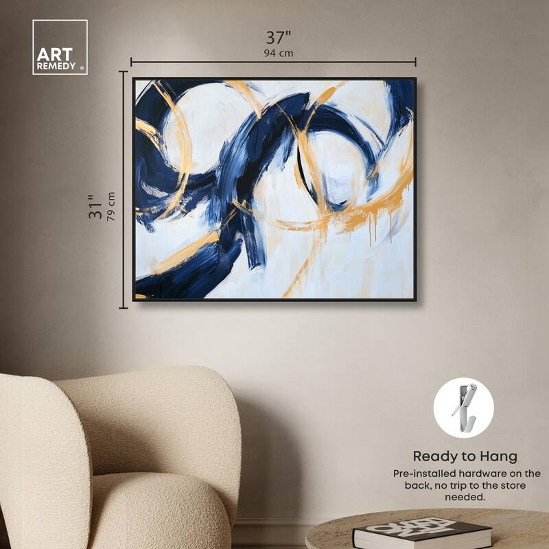 Bold Whirl II Canvas by Art Remedy