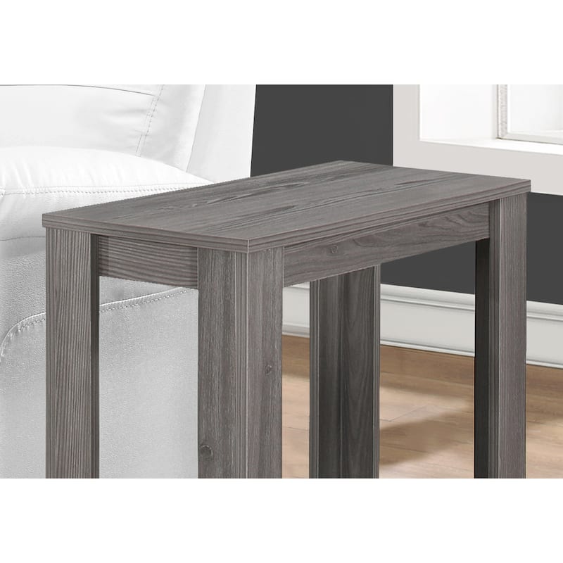 24" Grey Console Table with Lower Shelf Narrow Wood Table for Entryway or Living Space - 23.75”L x 11.75”W x 22”H