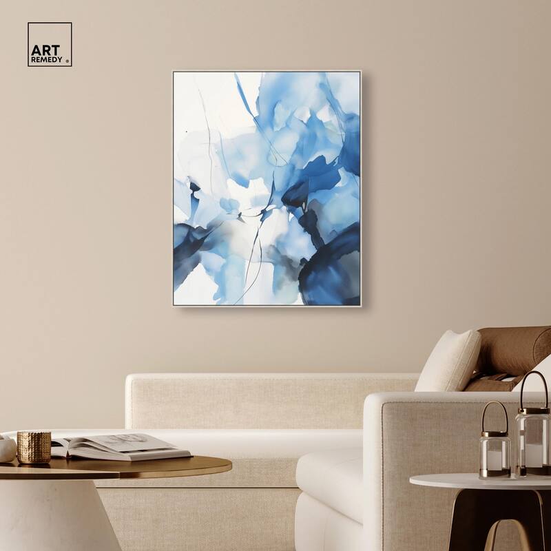 Fleur Bleue II Canvas by Art Remedy