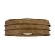 preview thumbnail 12 of 12, 22" Distressed Wood Grain Ceiling Fan Flush Mount with Light