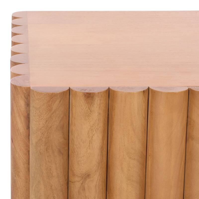 SAFAVIEH Couture Renata Fluted Wood Nightstand