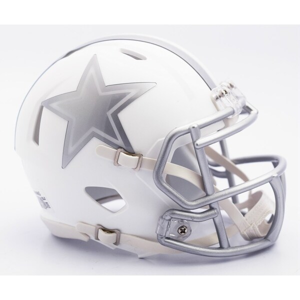 Dallas Cowboys Riddell Matte White ICE Alternate Speed Mini Football Helmet