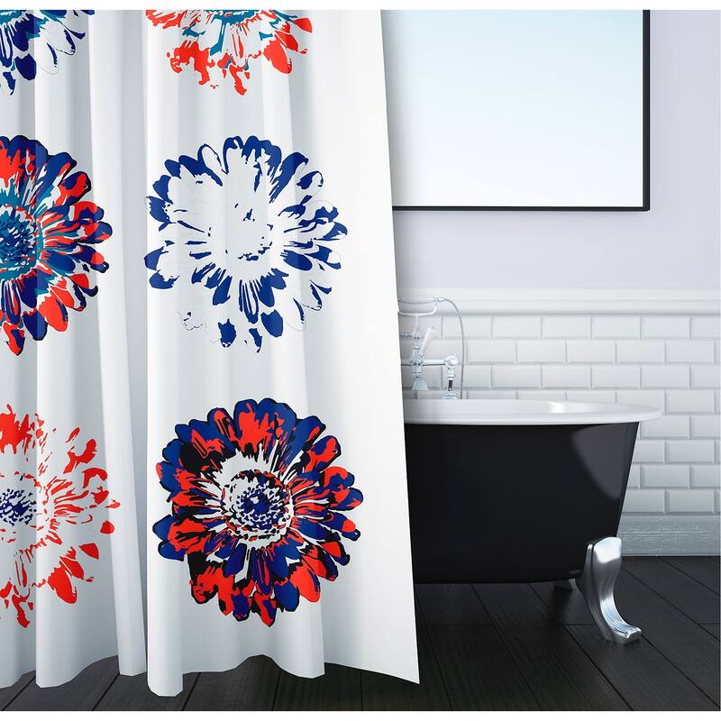 71 x 74inch Gypsy Floral Floral Print Shower Curtain Bed Bath