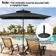 preview thumbnail 7 of 76, Pellebant 9 x 5 Ft Outdoor Double Top Market Umbrella