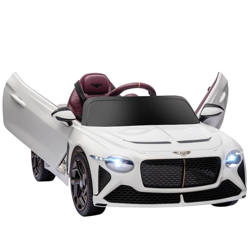 Aosom Bentley Bacalar Licensed Kids Ride on Car with Butterfly Doors, 12V Electric Car for Kids with Remote Control