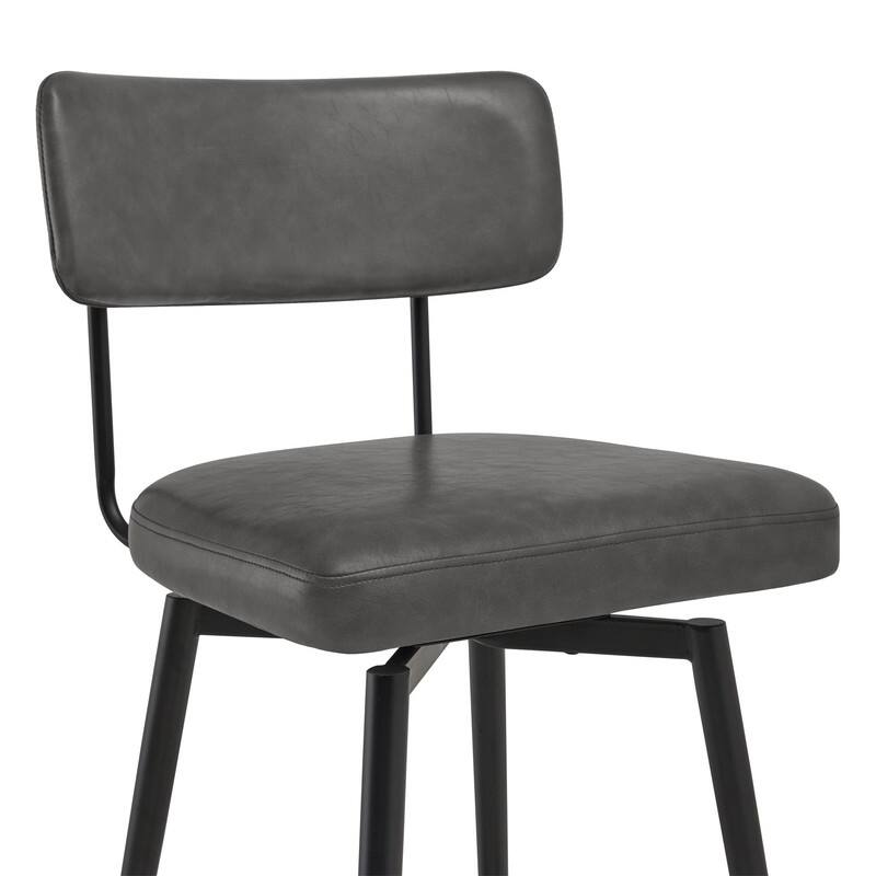 Spruce & Spring Elise Counter Height Swivel Bar Stool Chairs Set with Metal Frame
