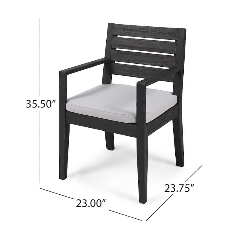 Nestor Outdoor 6-Seater Acacia Wood Dining Set with Bench by Christopher Knight Home