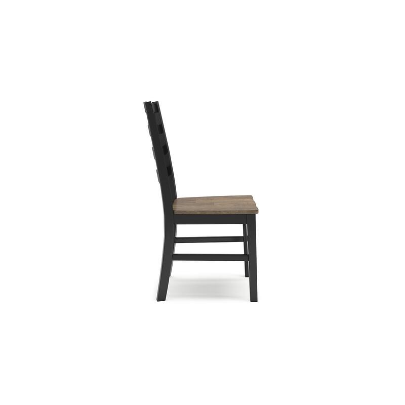 Signature Design by Ashley Wildenauer Black/Brown Dining Table and 8 Chairs