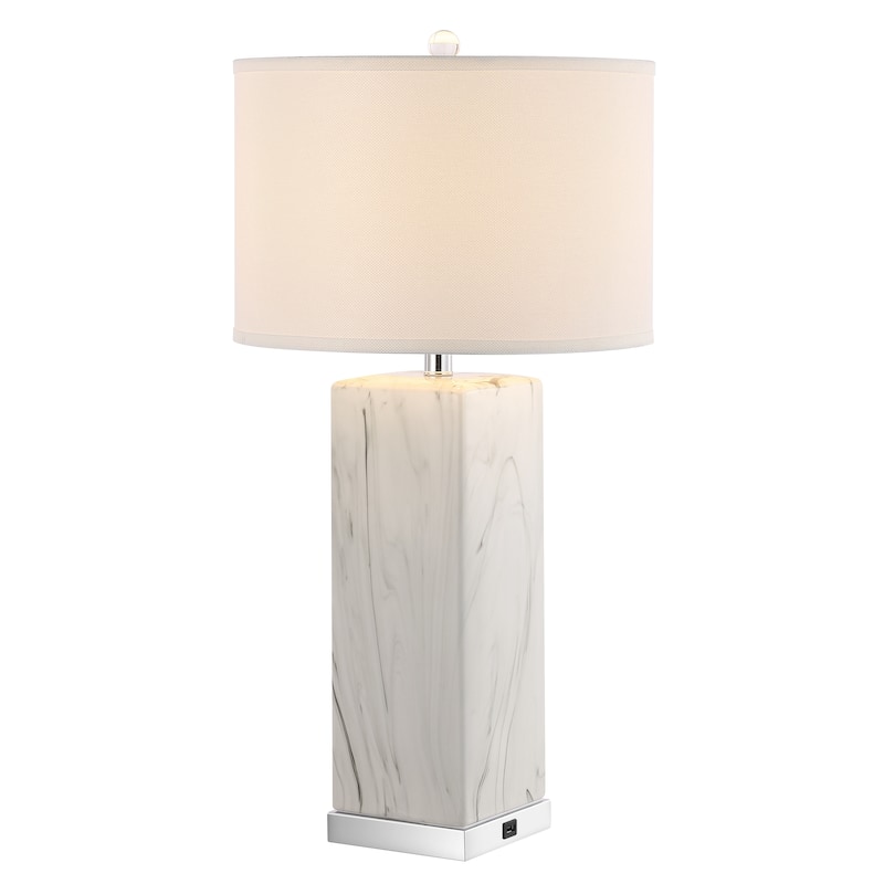 SAFAVIEH Lighting 29-inch Olympia Marble Table Lamp (Set of 2)