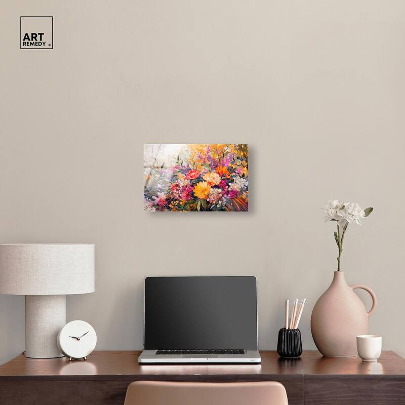 Amber Auras Acrylic by Art Remedy, Ready to Hang