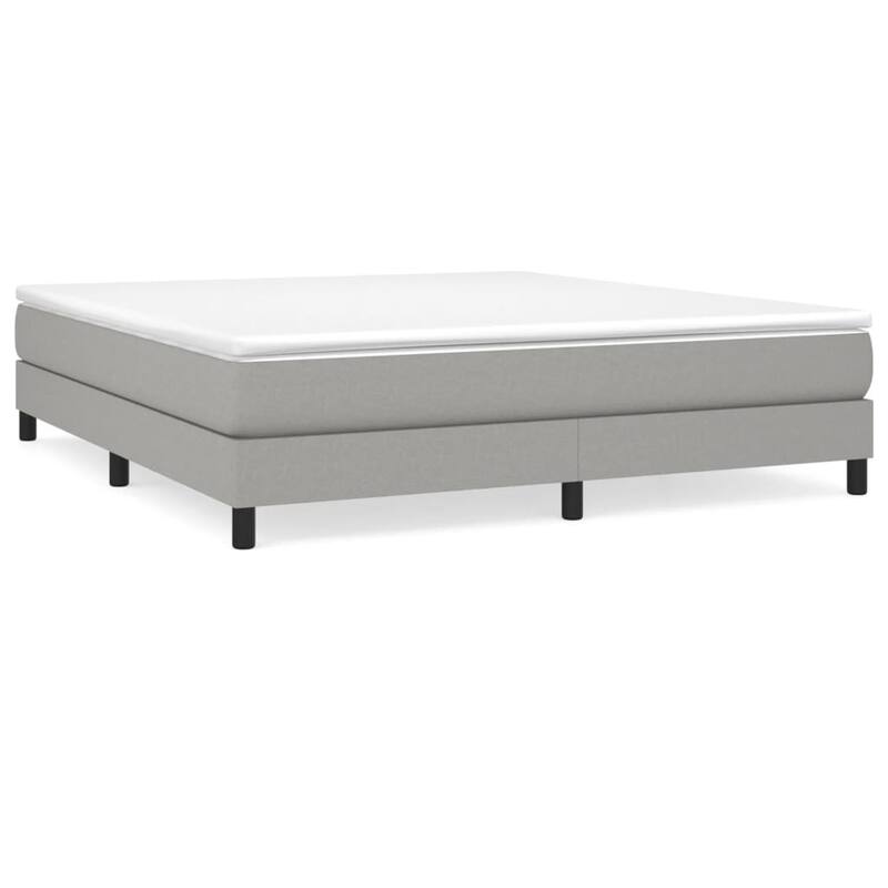vidaXL Bed Frame Box Spring Platform Bed Base Frame Mattress Foundation Fabric