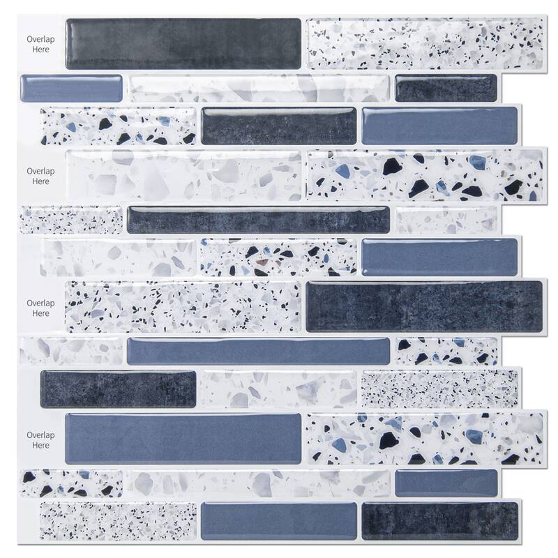 Art3d 12''X12'' Peel and Stick Backsplash Tile Stickers,Stick on Backsplash for Kitchen