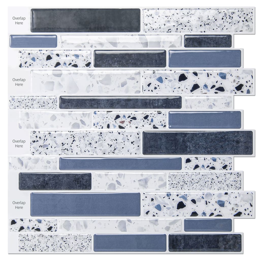 Art3d 12''X12'' Peel and Stick Backsplash Tile Stickers,Stick on Backsplash for Kitchen