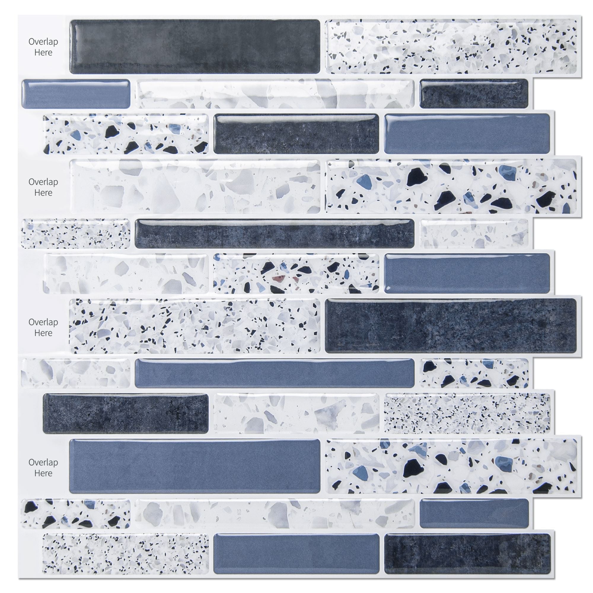 Art3d 12''X12'' Peel and Stick Backsplash Tile Stickers,Stick on Backsplash for Kitchen