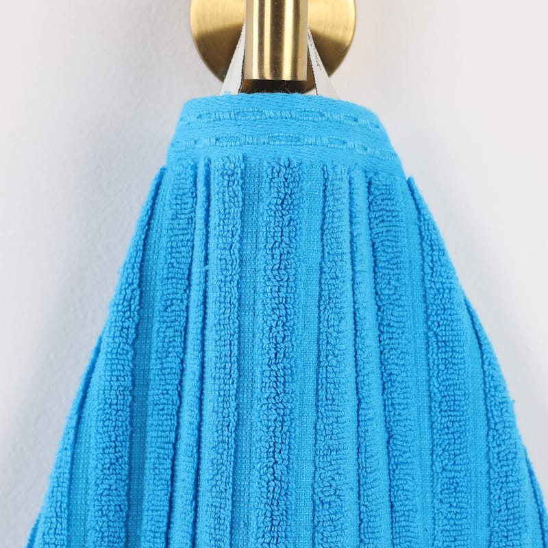 Superior Soho Ribbed Cotton Hand Towel Set of 4