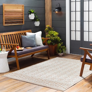 Livabliss Sorya Bohemian Diamond Indoor/ Outdoor Area Rug