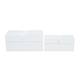 Option White - Set of 2 - 6.40"W ,4.30"H
