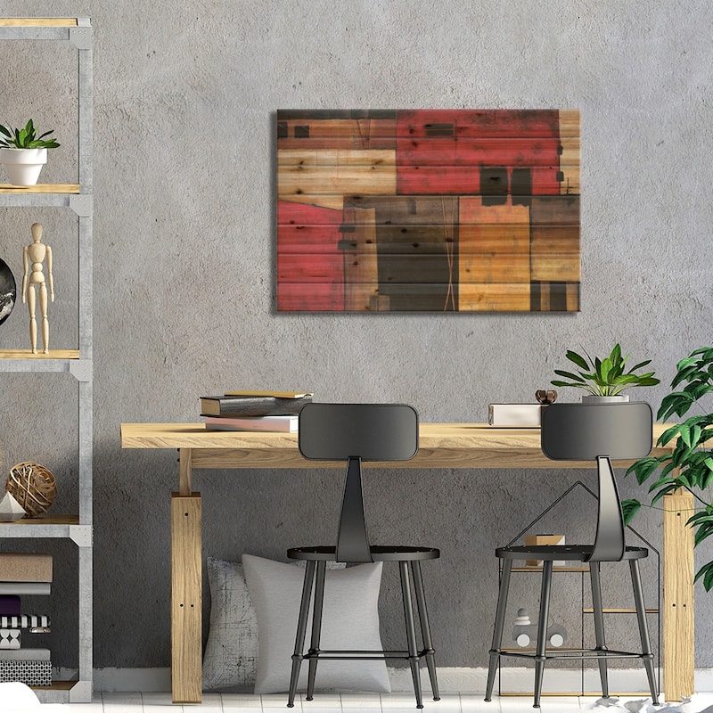 On The Horizon Print On Wood by Max Hansen - Multi-Color