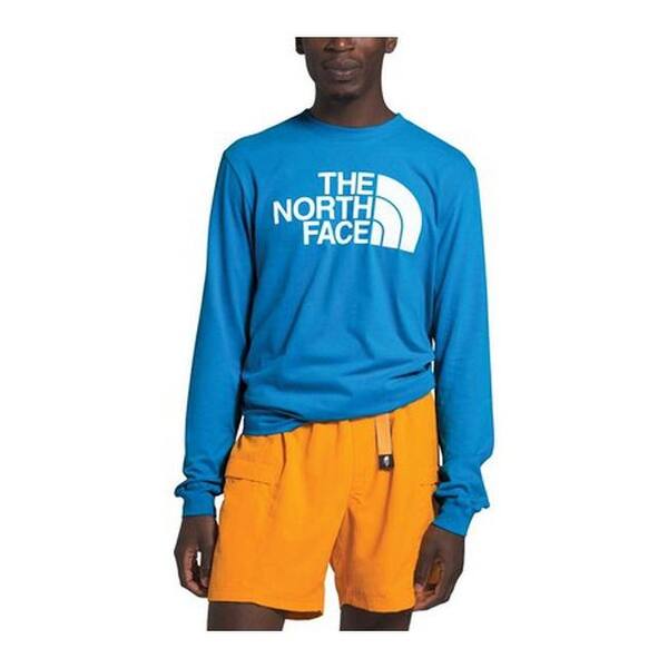 Shop The North Face Men S Half Dome Long Sleeve Tee Clear Lake