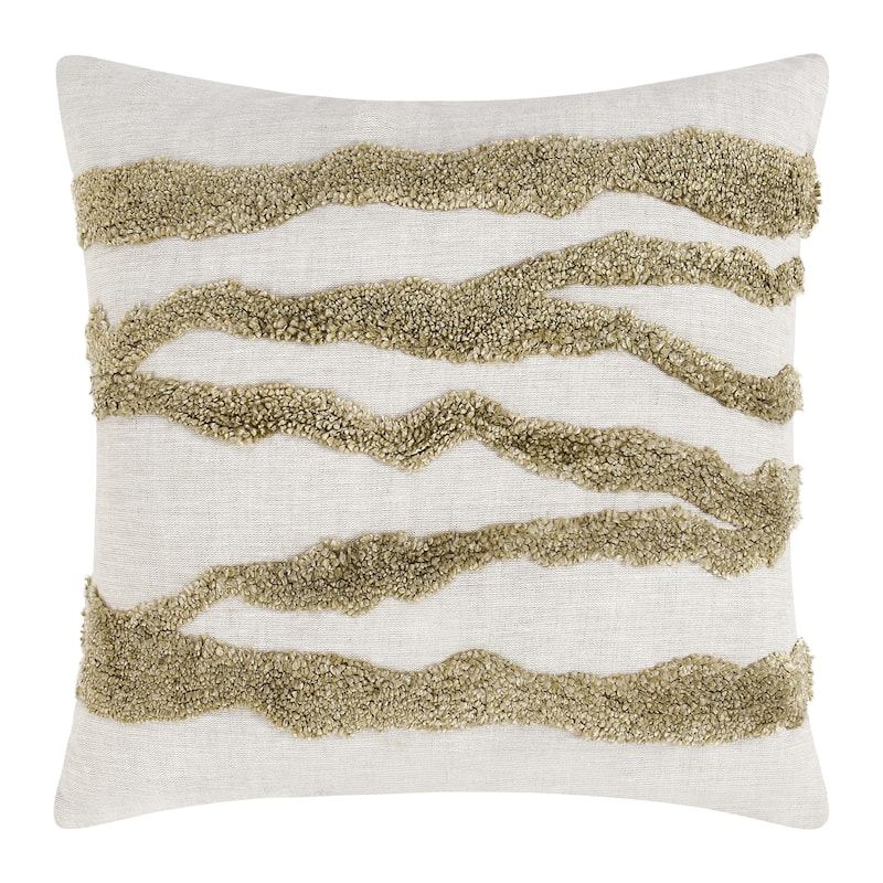 Villa by Classic Home Passage 22" Belgian Linen Blend Throw Pillow