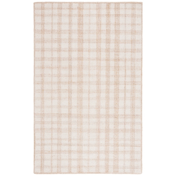 SAFAVIEH Handmade Abstract Zilia Checkered Wool Rug - On