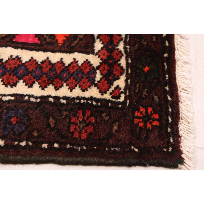ECARPETGALLERY Hand-knotted Andelz Dark Red Wool Rug - 4'0 x 6'1