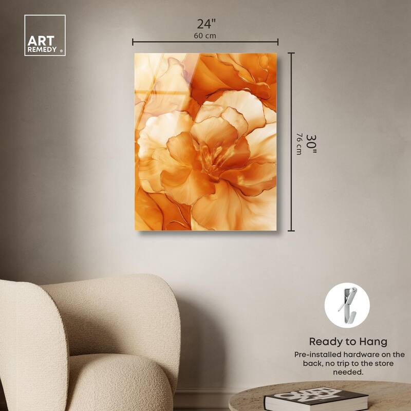 Sunlit Bloom I Acrylic by Art Remedy, Ready to Hang