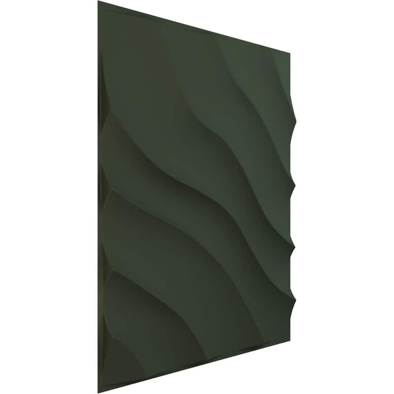 19 5/8"W x 19 5/8"H Modern Wave EnduraWall Decorative 3D Wall Panel