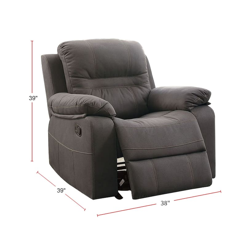 Breathable Leatherette Rocker Recliner