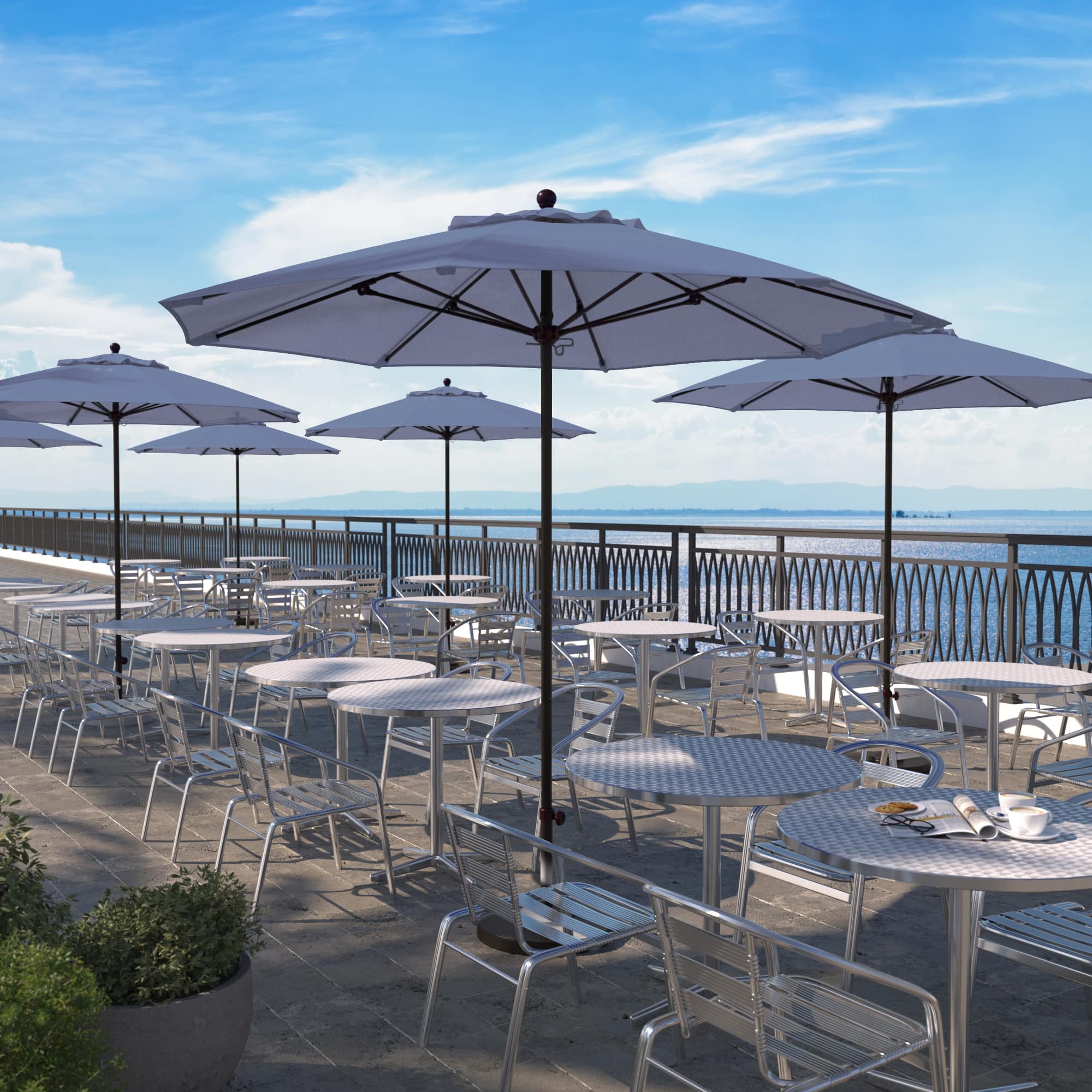 9 patio umbrella frame 6 rib YOUGE OUTDOOR Feet Replacement Canopy for Ribs, Market Umbrella Top, Yard Table Umbrella Top Cover,Universal Strong and Thick Umbrella Canopy,Canopy Only (Beige) : Patio, Lawn & 54 300 denier polyester fabric for durability California Umbrella Venture 9' Bronze