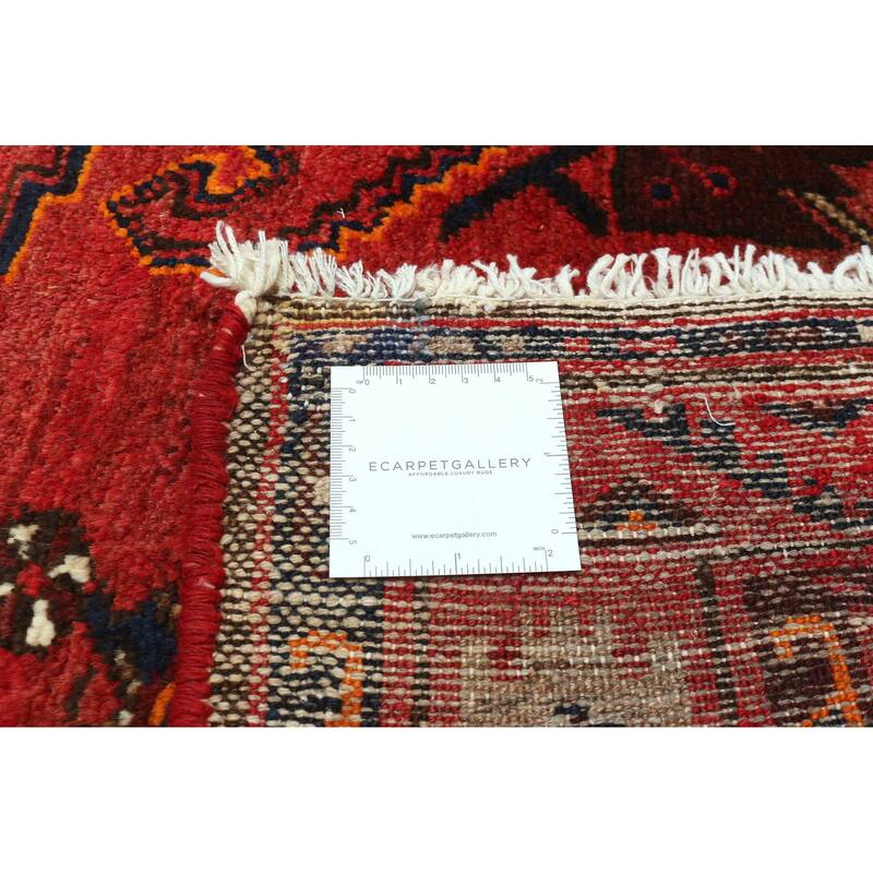 ECARPETGALLERY Hand-knotted Andelz Red Wool Rug - 4'2 x 6'4