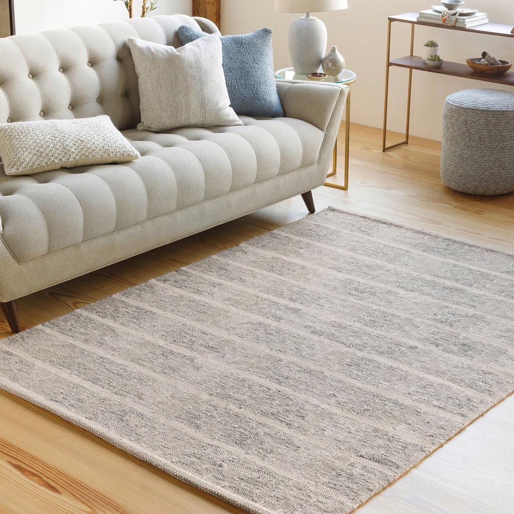 Serad Handmade Mod Brick Viscose Blend Area Rug