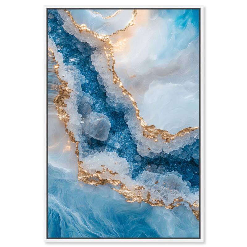 Molten Topaz I Canvas by Art Remedy - White - 36" x 54"