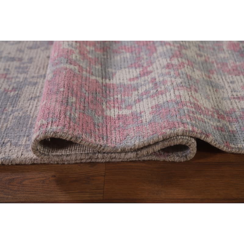 Abstract / Modern Area Rug Hand-Knotted Wool Carpet - 7'11"x 9'11"