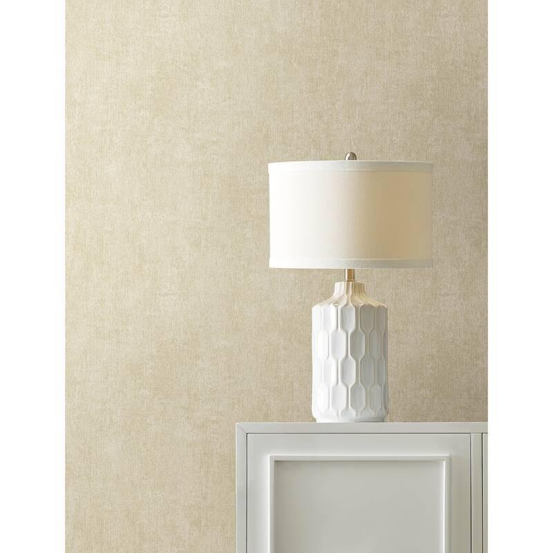 Advantage Edmore Taupe Faux Suede Wallpaper