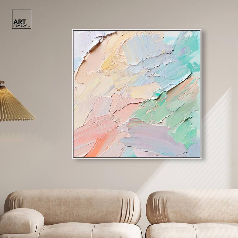 Flowing Mousse III Canvas by Art Remedy