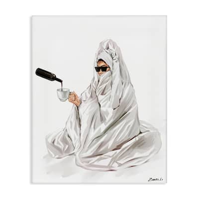 Stupell Glam Comfort Pouring Wine Canvas Wall Art Design By Ziwei Li
