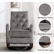 preview thumbnail 41 of 40, Velvet Rocking Chair with Side Pocket, Comfy Accent Chair with High Back, Upholstered Nursery Rocking Lounge Chair