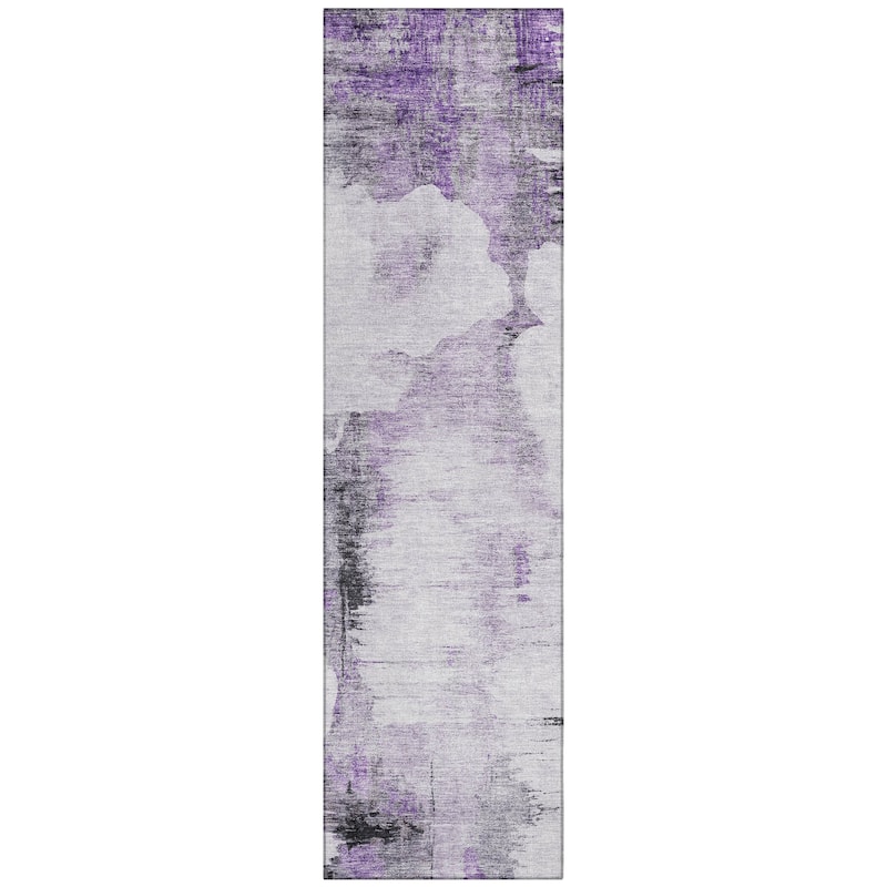Machine Washable Indoor/ Outdoor Chantille Abstract Cloud Rug