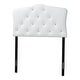 preview thumbnail 1 of 6, Baxton Studio Rhoda Modern and Contemporary Twin Size Faux Leather Upholstered Button-tufted Scalloped Headboard