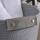 preview thumbnail 30 of 48, 3 Pack Woven Cotton Rope Shelf Storage Basket with Leather Handles, Baby Nursery Storage Bin Organizers, Closet Shelf Storage